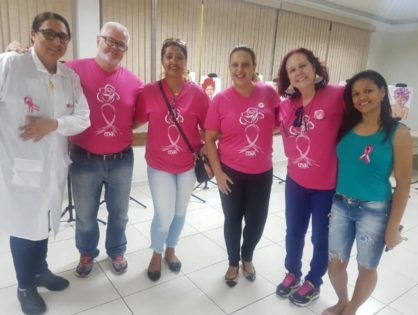 23/10/2018 - Ação do Outubro Rosa na Unidade Matriz da Dori Alimentos de Marília/SP