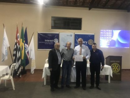 Palestra com Dr. Léo Pastori no Rotary Club de Vera Cruz em Vera Cruz/SP - 03/09/2019