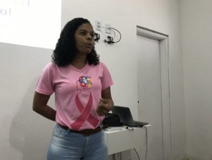 07/10/2019 - Ação Outubro Rosa para funcionários da Cacau Foods
