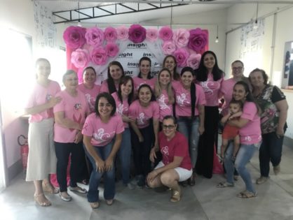 19/10/2019 - Palestra com Enfª Bruna Pivetta e Fisioterapeuta Alessandra Berlanga para funcionárias da Insight em Marília